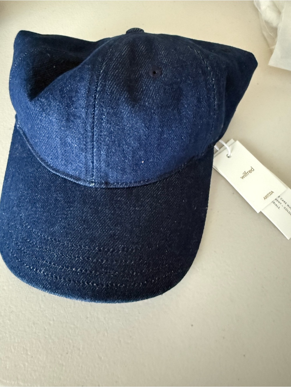 Aritzia Vesper Denim Baseball Cap